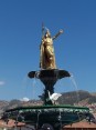 Plaza de Armas : fontaine Tupac Amaru