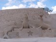 Sculpture sur sable